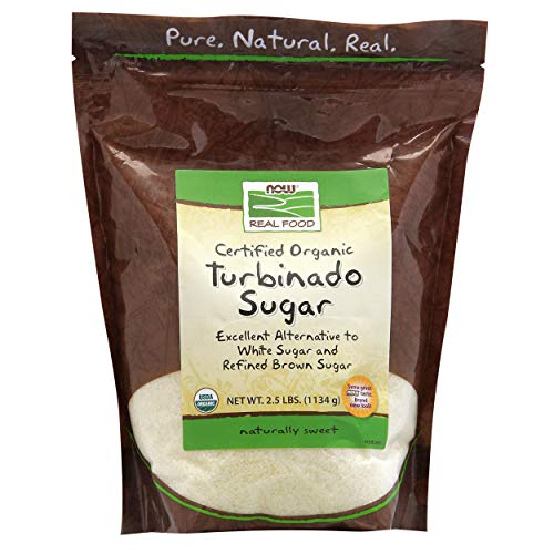 NOW Foods Organic Turbinado Sugar, 2.5 lbs