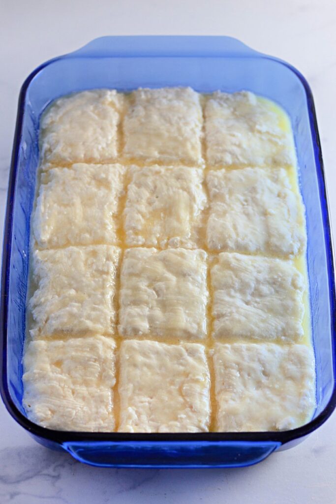 butter biscuits in a pan
