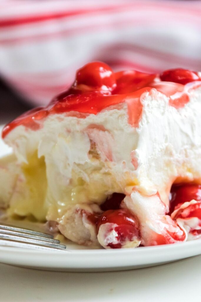 angel cake on plate