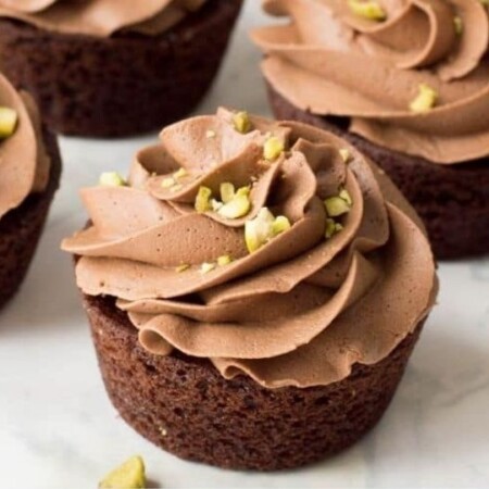 cupcakes on a marble counter
