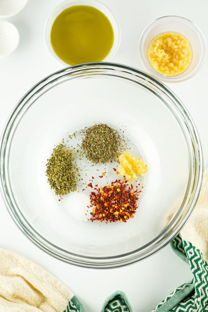 spices in a glass bowl