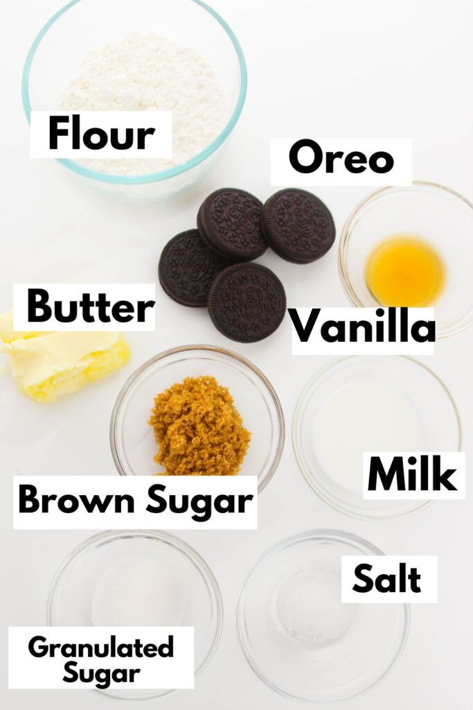 ingredients in bowls on white counter