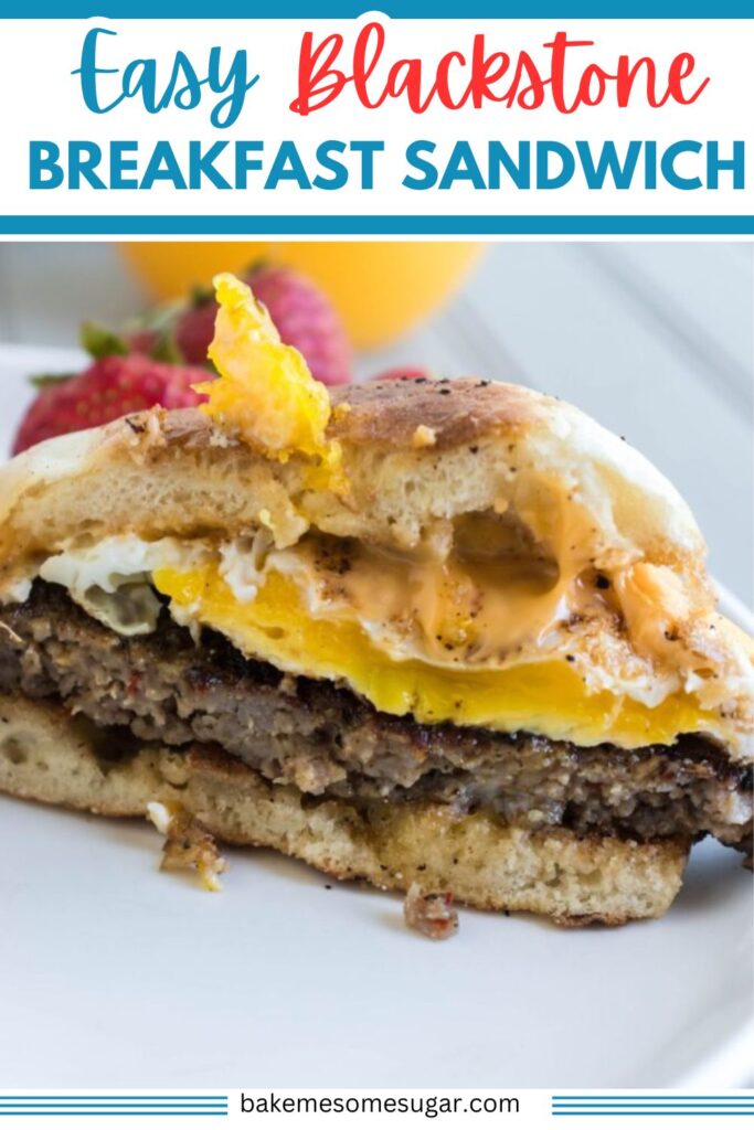 Blackstone Breakfast Sandwich on plate