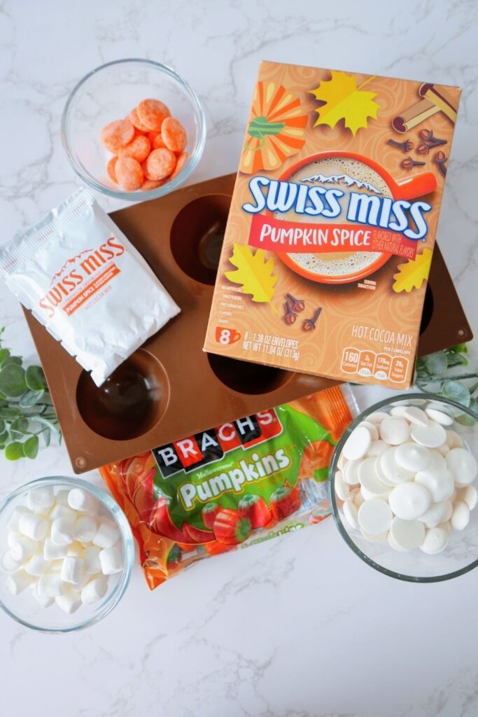 ingredients for cocoa bomb