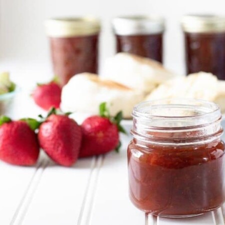 Instant Pot Strawberry Rhubarb Jam for Canning (with video)