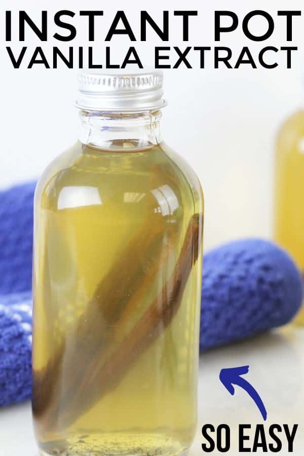 Instant Pot Vanilla Extract is such an easy way to make homemade vanilla extract. A quick and easy recipe that uses vodka to make vanilla extract. #instantpot #vanilla #extract #pressurecooker #recipe #howtomake #vodka #vegetableglycerin #vanillabean #gradeb #easy #best #extractrecipe instant pot vanilla extract
