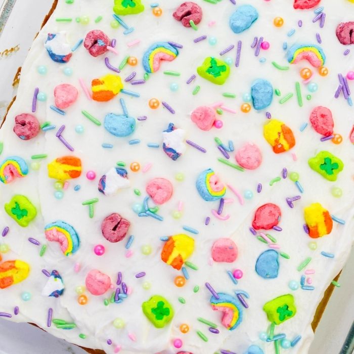 lucky charm sheet cake