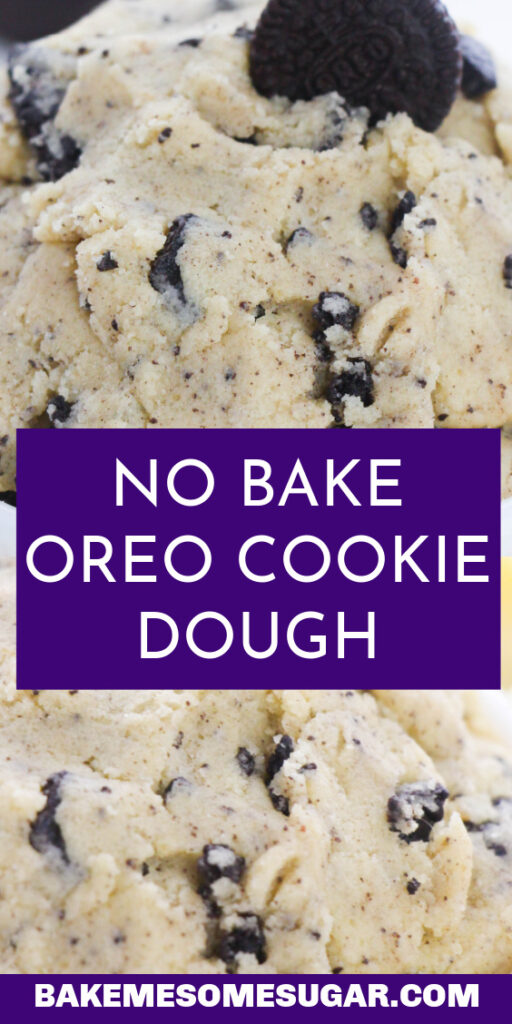 collage of oreo cookie dough