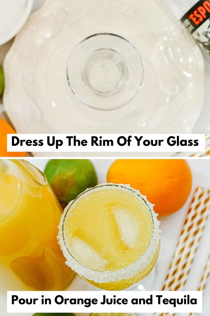 oj tequila collage on how to add salt to rim for a cocktail