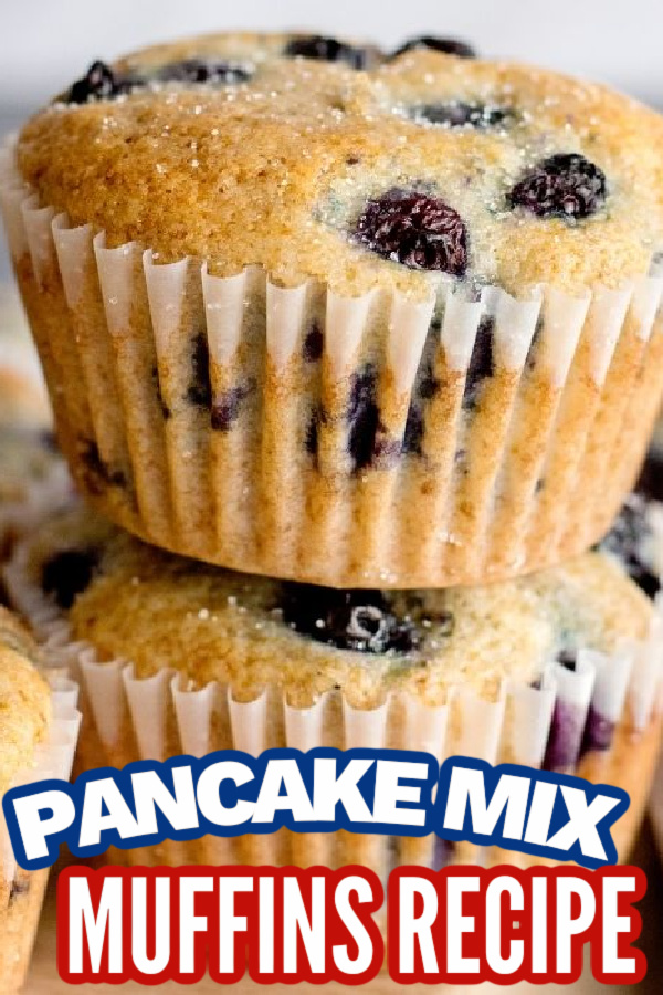 pancake muffins stacked on top of each other