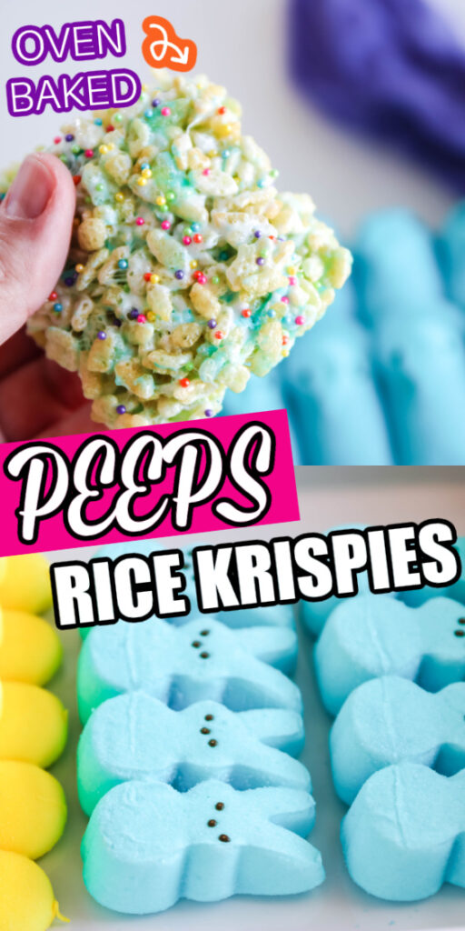 Peeps Rice Krispies Treats collage