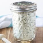 ranch in a container with spoon by it
