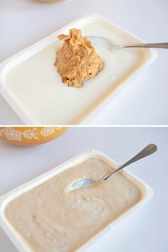 almond bark with peanut butter in it