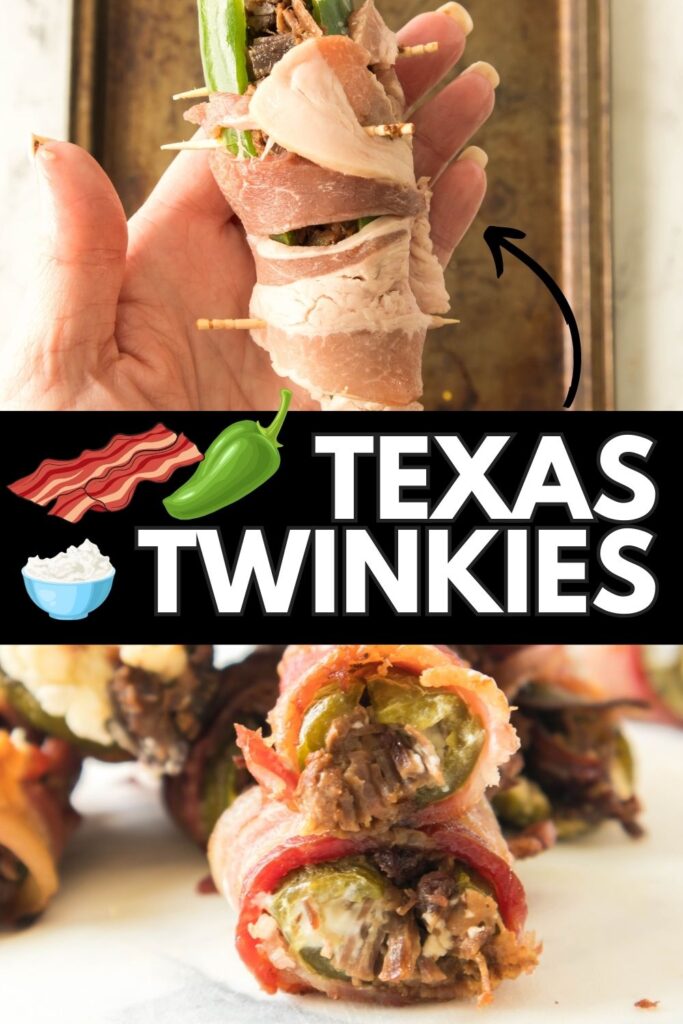 collage of Texas Twinkies on table