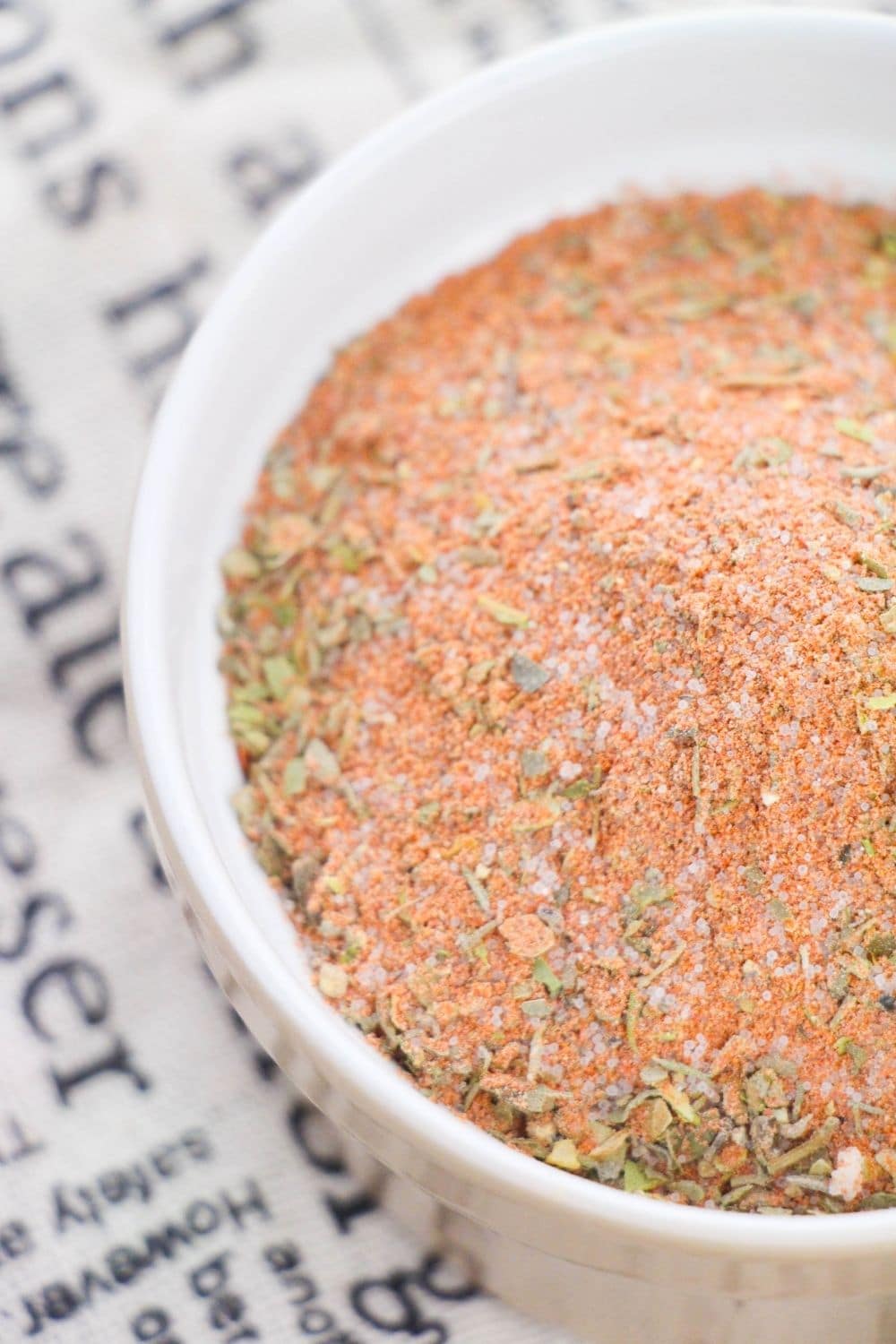 creole seasoning in a white bowl