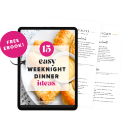 15 Easy Weeknight Dinner Ideas Ebook.